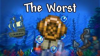 Beating Terraria without leaving water. (Terrible idea)