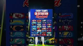 Every NFL Teams Quarterback Situation Ranked #nfl #football