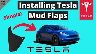 Tesla Mud Flaps Installation | Installing Mud Guards on a Tesla Model Y