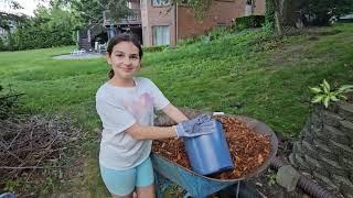 Before and After Garden Transformation: Junior Gardener wants to help in the Garden