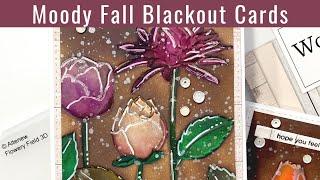 Moody Fall Blackout Cards