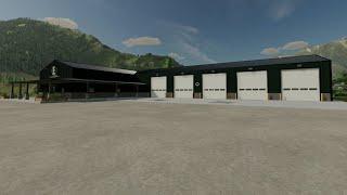 EMR XL Shop - A big workshop/garage - Farming Simulator 2022 [FS 22 LS 22 Placeable Build Mod]