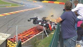 Radical big crash Spa 06 sep 2014