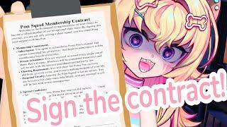 Would you sign a contract with this hyena? 【 Poma Pon | V4Mirai 】