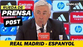 RUEDA DE PRENSA ANCELOTTI hoy post Real Madrid 4-1 Espanyol (21/09/24)