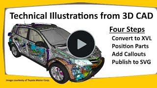 Create Technical Illustrations from any 3D CAD with XVL Studio - Tutorial #1