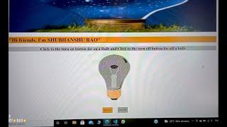 Turn On & Off Bulb using HTML,javascript & CSS by android phone || ON & OFF Bulb Mini Project ||