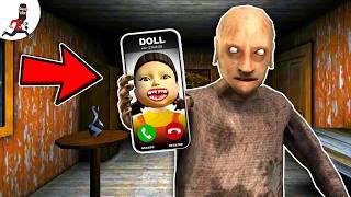 Doll call Grandpa ► funny horror cartoon granny squid game