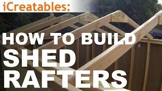 How To Build A Shed - Part 4 - Building Roof Rafters