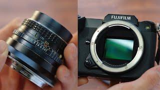 Adapting a full frame VINTAGE lens on my medium format camera!