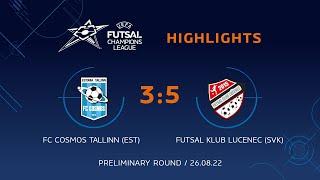 FC Cosmos - FK Lucenec. UEFA Champions League. Highlights