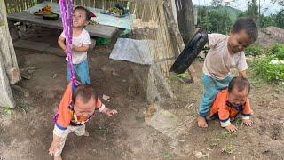 abandoned by their mother, the two poor children had to take care of each other on their own