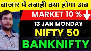 MONDAY MARKET 13 jan BANKNIFTY NIFTY PREDICTION | TOMORROW MARKET Prediction | NIFTY tomorrow