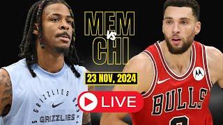 LIVE : Memphis Grizzlies Vs Chicago Bulls Full Game | NBA live | NOV 23, 2024 | 2K