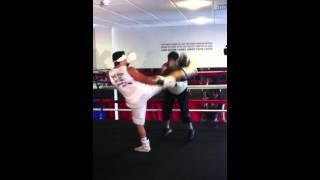 Riyadh Al Azzawi hard training before the World title in ki