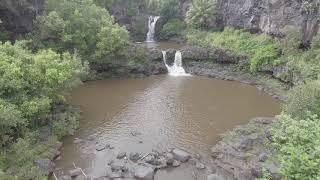 Fountain | Pond Drone View | No Copyrights