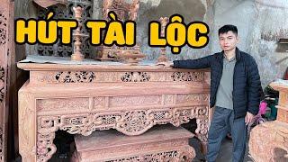 Cách chọn mua bàn thờ gỗ hợp phong thủy thu hút nhiều tài lộc | Đồ gỗ thành khuyên