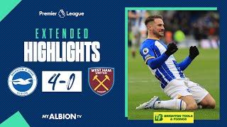 Extended PL Highlights: Albion 4 West Ham 0