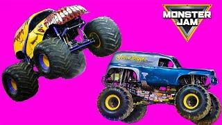 Freestyle Highlights Monster Jam - Legendary Career Monster Trucks Grave Digger Coffin Dance Song #6