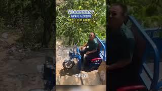 女生邊偷杏邊跟大爺聊天，沒想到大爺是果樹主人....