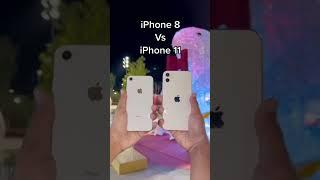 iPhone 8 vs iPhone 11Night Camera #iphone #shorts