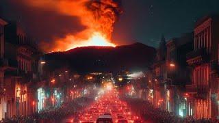 Mount Etna is erupting! Catania is covered in ashes!