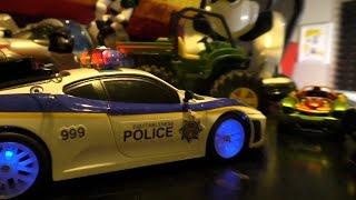 RC POLICE CAR ACTION!  Crazy Police Chase!  Tonka Patrol TOY CARS