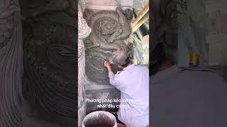 Nghệ Thuật Đắp Vãy Rồng - The Art of Making Dragon Scales #nghệthuật #phongthủy #art  #điêukhắc