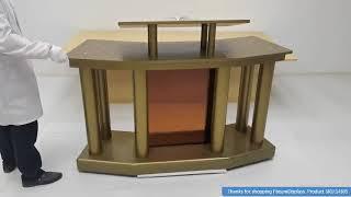 14305 large podium deluxe pulpit church lectern conference podium event gold pulpit  3D INSTRUCTIONS