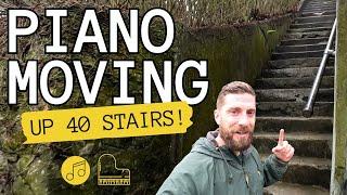 How to Easily Move a Piano Up & Down Stairs | A Day in the Life of a Piano Mover