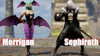 Soul Calibur 6 - Morrigan vs Sephiroth (Darkstalkers vs FF VII Character Creation)