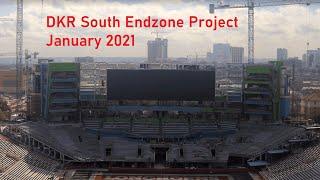 Darrell K. Royal-Texas Memorial Stadium South Endzone Construction Timelapse (January 2021)