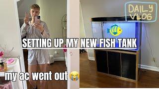 MY NEW FISH TANK!! + who's moving into my old trailer?!!!