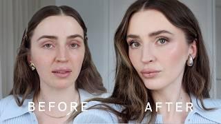 testing a full face of Huda Beauty makeup 