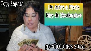 PREDICCIONES 2024. Los signos del Zodiaco en el Mes de Noviembre. De Aries a Piscis.