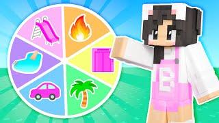 Wheel Spin Decides My Minecraft BARBIE DREAMHOUSE