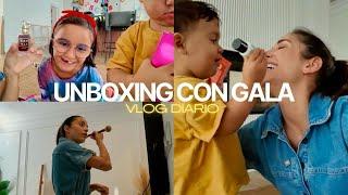 UNBOXING con GALA y PABLO  + MAQUILLAJE NATURAL  | VLOG