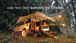 DISASTER CAMPING in STORM & HEAVY RAIN | Surviving the STORM | ASMR