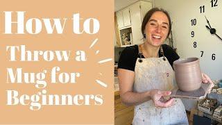 How to Center Clay on the Pottery Wheel | Throwing a Mug for Beginners