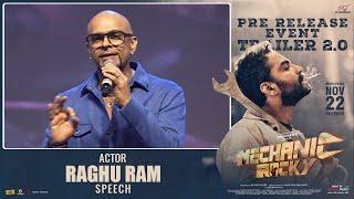 Actor Raghu Ram Speech @ Mechanic Rocky Pre-Release Event Trailer 2.0 | Vishwaksen | Meenakshi