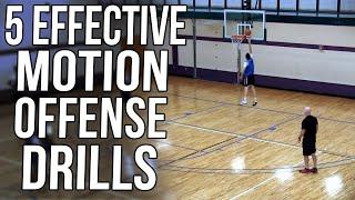 Motion Offense Drill: Teaching Effective Cuts and Movements At Beginning of Season