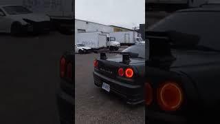 Nissan Skyline R34 Shows Off His Anti-Lag!!!! #shorts