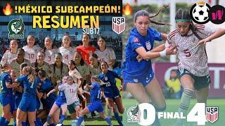 México Femenil SUB17 vs USA Femenil SUB17 RESUMEN  FINAL del Campeonato Femenino SUB17 11.2.2024