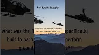 First Gunship Helicopter #shorts #militaryhelicopter #militarydefense #militaryweapons #sounds