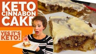 Unbelievable Delicious Keto Cinnabon Cake - Yes, It's Keto