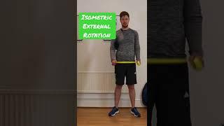 Isometric Shoulder External Rotation for Rotator Cuff Strengthening #shorts