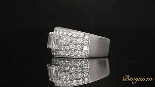 Bulgari diamond cluster ring, Italian, circa 1960. Reference: 25302.