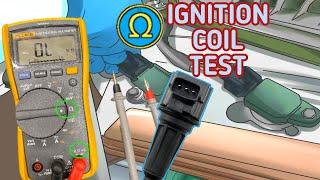 How to test ignition coil with multimeter ! testing 3 pin ignition coil pack !