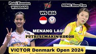 PEMBUKTIAN - Putri Kusuma WARDANI (INA) vs SUNG Shuo Yun (TPE) | R16 Denmark Open 2024