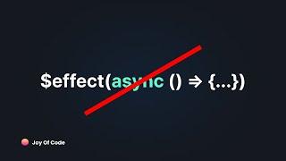 Avoid Async Effects In Svelte